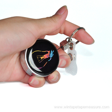 Round Retractable Clips Badge Holder
